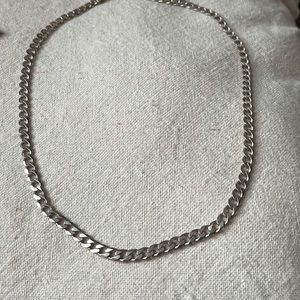 Sterling silver curb link chain